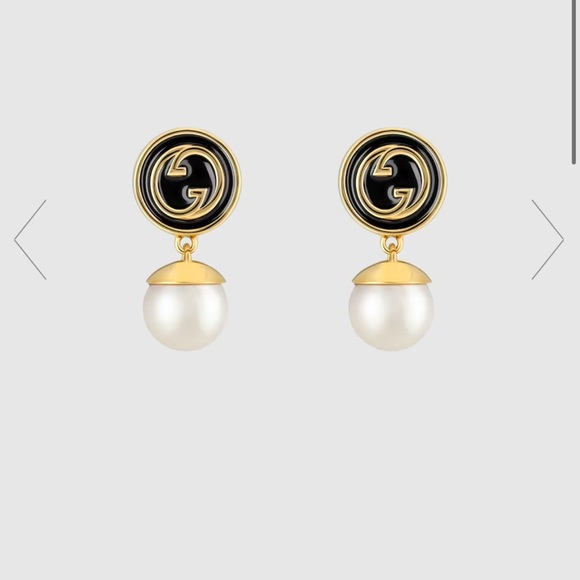 Gucci Blondie Pearl Earrings - Picture 1 of 7
